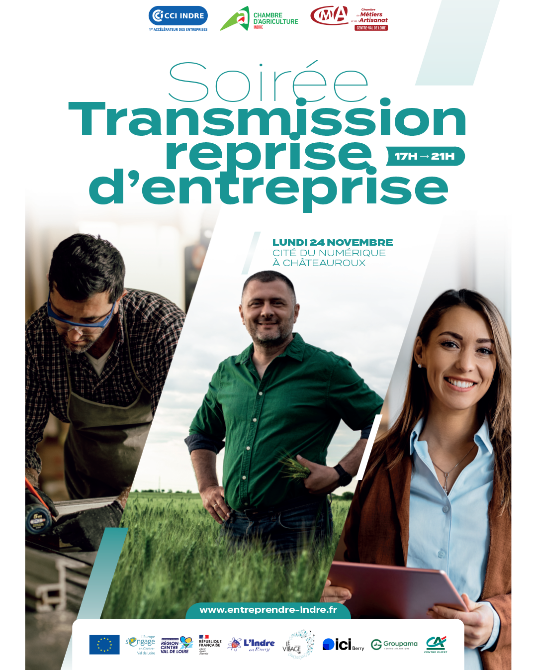 Soirée transmission, reprise d'entreprise
